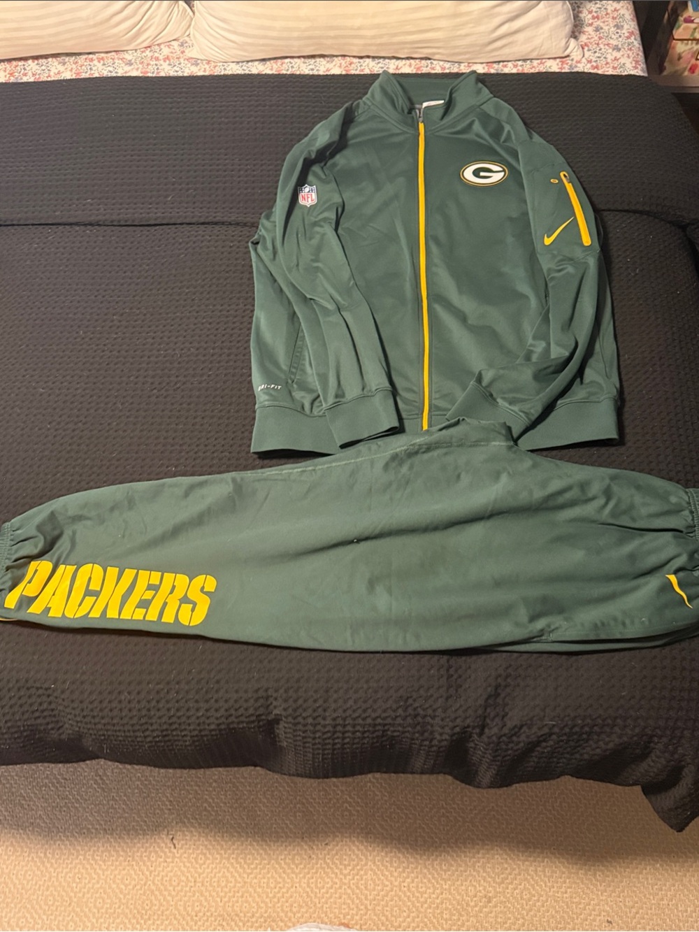 NFL Green & Yellow Green Bay Packers Track Jacket and Pants
